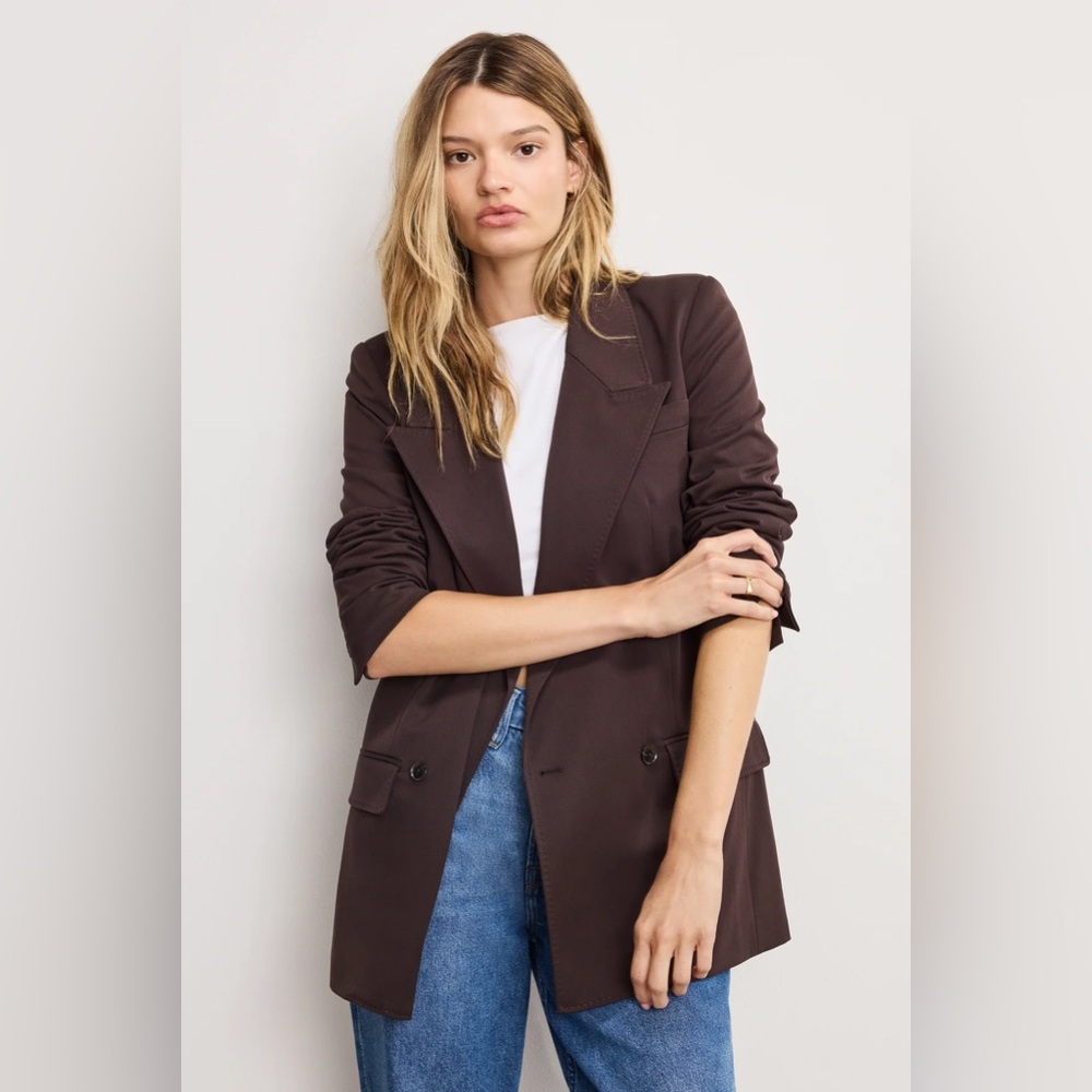 Good American - ESSENTIAL SUITING OVERSIZED DOUBLE BREASTED BLAZER